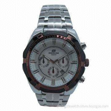 Rare Date Metal Watch With Sports Stainless Steel Strap, Brand New, Big Men's Face
